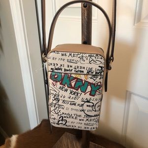 DKNY Stacy Graffiti Phone Crossbody Bag NWT